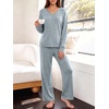 image:imageANRABESS Pajamas for Women Set Comfy 2 Piece Lounge OutfitsSky Blue