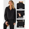 image:imageANRABESS Sweatsuit for Women 2 Piece Outfits Half Zip Lounge SetBlack