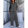 image:imageANRABESS Sweatsuit for Women 2 Piece Outfits Half Zip Lounge SetDark Grey