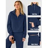 image:imageANRABESS Sweatsuit for Women 2 Piece Outfits Half Zip Lounge SetNavy Blue