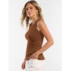 image:imageANRABESS Tank Tops for Women 2026 Summer Sleeveless SweaterDark Caramel