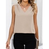 image:imageANRABESS Tank Tops for Women Sleeveless Business Casual Dressy BlouseParchment