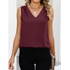 image:imageANRABESS Tank Tops for Women Sleeveless Business Casual Dressy BlouseWine Red