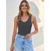 image:imageANRABESS Tank Tops for Women V Neck Summer Sleeveless Ribbed KnitCharcoal