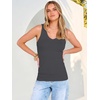 image:imageANRABESS Tank Tops for Women V Neck Summer Sleeveless Ribbed KnitCharcoal