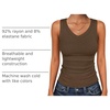 image:imageANRABESS Tank Tops for Women V Neck Summer Sleeveless Ribbed KnitCoffee