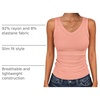 image:imageANRABESS Tank Tops for Women V Neck Summer Sleeveless Ribbed KnitCoral