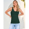 image:imageANRABESS Tank Tops for Women V Neck Summer Sleeveless Ribbed KnitDeep Green