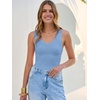 image:imageANRABESS Tank Tops for Women V Neck Summer Sleeveless Ribbed KnitSky Blue