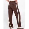 image:imageANRABESS Track Pant for Women Straight Leg Sweatpants Joggers Striped PantsCoffee
