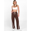 image:imageANRABESS Track Pant for Women Straight Leg Sweatpants Joggers Striped PantsCoffee