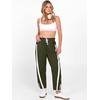 image:imageANRABESS Track Pants for Women Wide Leg Striped PantsArmy Green