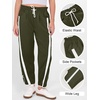 image:imageANRABESS Track Pants for Women Wide Leg Striped PantsArmy Green