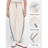 image:imageANRABESS Track Pants for Women Wide Leg Striped PantsBeige