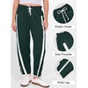 image:imageANRABESS Track Pants for Women Wide Leg Striped PantsDeep Green