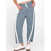image:imageANRABESS Track Pants for Women Wide Leg Striped PantsGrey Blue