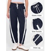 image:imageANRABESS Track Pants for Women Wide Leg Striped PantsNavy