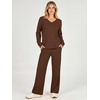 image:imageANRABESS Two Piece Sets for Women Fall Lounge Airport OutfitsBrown