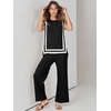 image:imageANRABESS Two Piece Sets for Women Lounge Airport Fall OutfitsBlackwhite