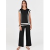 image:imageANRABESS Two Piece Sets for Women Lounge Airport Fall OutfitsBlackwhite