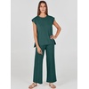 image:imageANRABESS Two Piece Sets for Women Lounge Airport Fall OutfitsDark Green