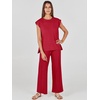 image:imageANRABESS Two Piece Sets for Women Lounge Airport Fall OutfitsRed