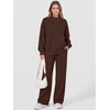 image:imageANRABESS Two Piece Sets for Women Striped Lounge SetCoffee