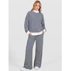 image:imageANRABESS Two Piece Sets for Women Striped Lounge SetNavy Blue White Stripe