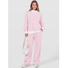 image:imageANRABESS Two Piece Sets for Women Striped Lounge SetPink White Stripe