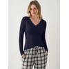 image:imageANRABESS Women 2 Piece Lounge Pajamas Sets 2026 Fall OutfitsNavy Blue Plaid