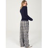 image:imageANRABESS Women 2 Piece Lounge Pajamas Sets 2026 Fall OutfitsNavy Blue Plaid