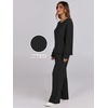 image:imageANRABESS Women 2 Piece Lounge Pajamas Sets Casual Fall OutfitsBlack