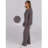 image:imageANRABESS Women 2 Piece Lounge Pajamas Sets Casual Fall OutfitsDark Brown