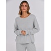 image:imageANRABESS Women 2 Piece Lounge Pajamas Sets Casual Fall OutfitsGrey
