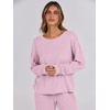 image:imageANRABESS Women 2 Piece Lounge Pajamas Sets Casual Fall OutfitsPink