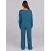 image:imageANRABESS Women 2 Piece Lounge Pajamas Sets Casual Fall OutfitsTeal