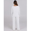 image:imageANRABESS Women 2 Piece Lounge Pajamas Sets Casual Fall OutfitsWhite