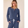image:imageANRABESS Women 2 Piece Outfits Lightweight Fleece Fall Matching Lounge SetsNavy Blue