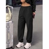 image:imageANRABESS Women 2 Piece Sets Oversized Fleece Sweatsuits Fall OutfitsBlack
