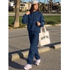 image:imageANRABESS Women 2 Piece Sets Oversized Fleece Sweatsuits Fall OutfitsNavy Blue