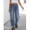 image:imageANRABESS Women Barrel Jeans Baggy High Waist Wide Leg PantsBlue