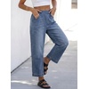 image:imageANRABESS Women Barrel Jeans Baggy High Waist Wide Leg PantsBlue