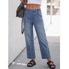 image:imageANRABESS Women Barrel Jeans Baggy High Waist Wide Leg PantsBlue