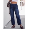image:imageANRABESS Women Barrel Jeans Baggy High Waist Wide Leg PantsDark Blue