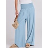 image:imageANRABESS Women Linen Palazzo Wide Leg Pants with PocketsBaby Blue