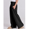 image:imageANRABESS Women Linen Palazzo Wide Leg Pants with PocketsBlack