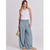image:imageANRABESS Women Linen Palazzo Wide Leg Pants with PocketsBlue