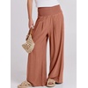 image:imageANRABESS Women Linen Palazzo Wide Leg Pants with PocketsBrick Red