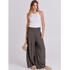 image:imageANRABESS Women Linen Palazzo Wide Leg Pants with PocketsCoffee