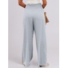 image:imageANRABESS Women Linen Palazzo Wide Leg Pants with PocketsLight Blue